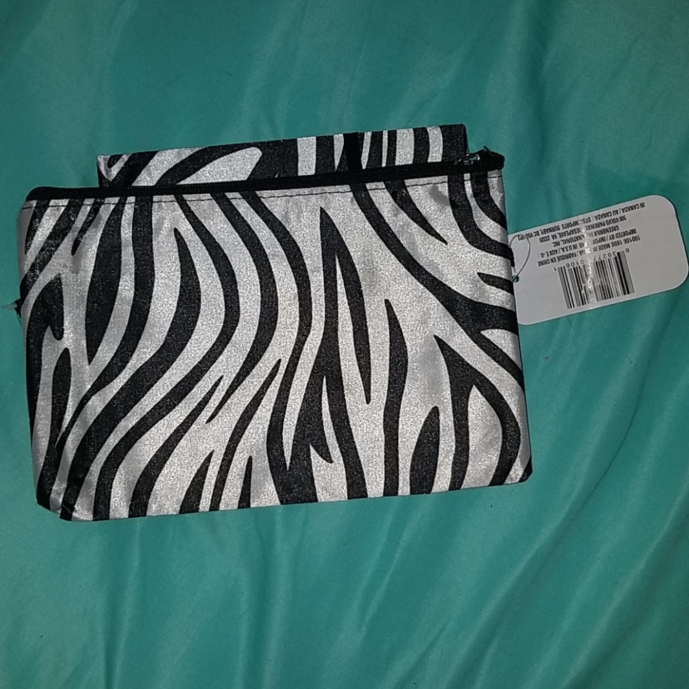 Cosmetic Zebra Pattern Bag